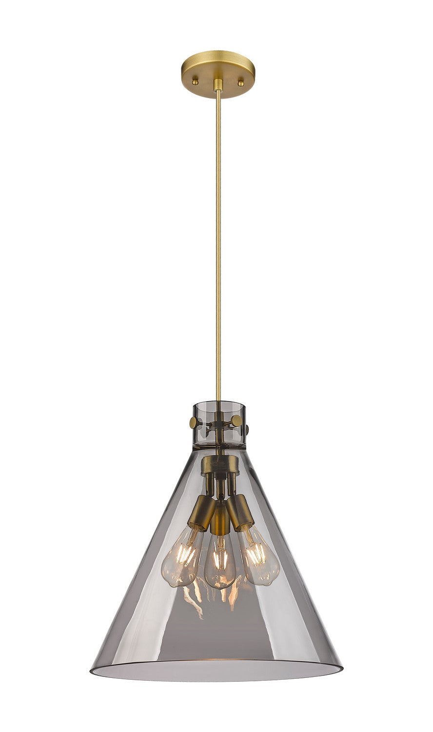 Innovations - 410-3PL-BB-G411-18SM - Three Light Pendant - Downtown Urban - Brushed Brass