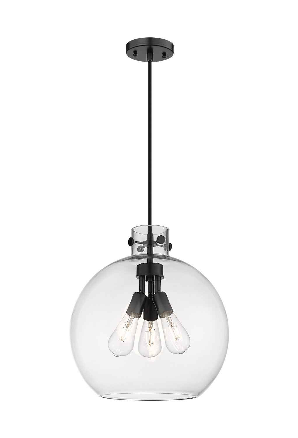 Innovations - 410-3PL-BK-G410-16CL - Three Light Pendant - Downtown Urban - Matte Black