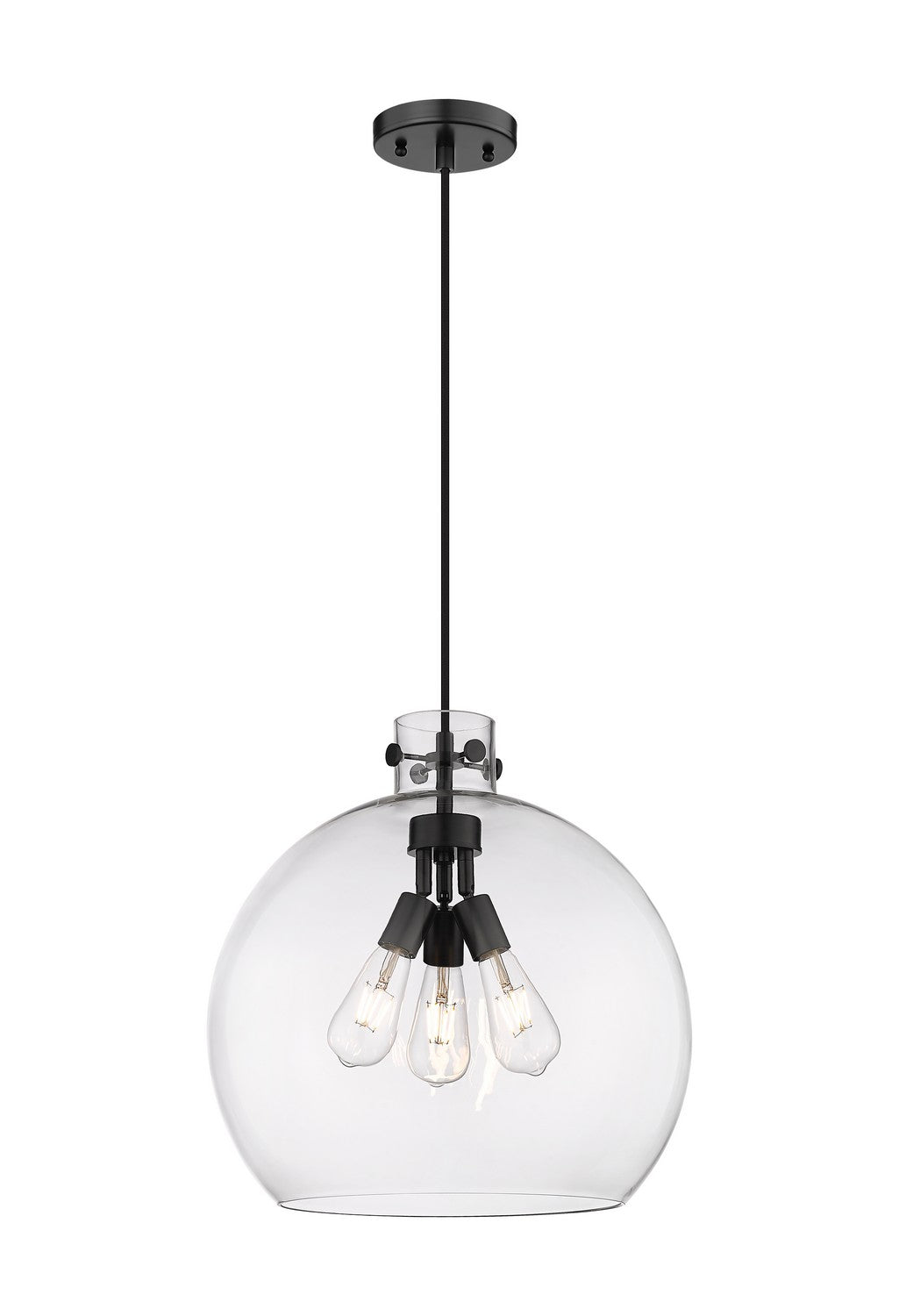 Innovations - 410-3PL-BK-G410-18CL - Three Light Pendant - Downtown Urban - Matte Black