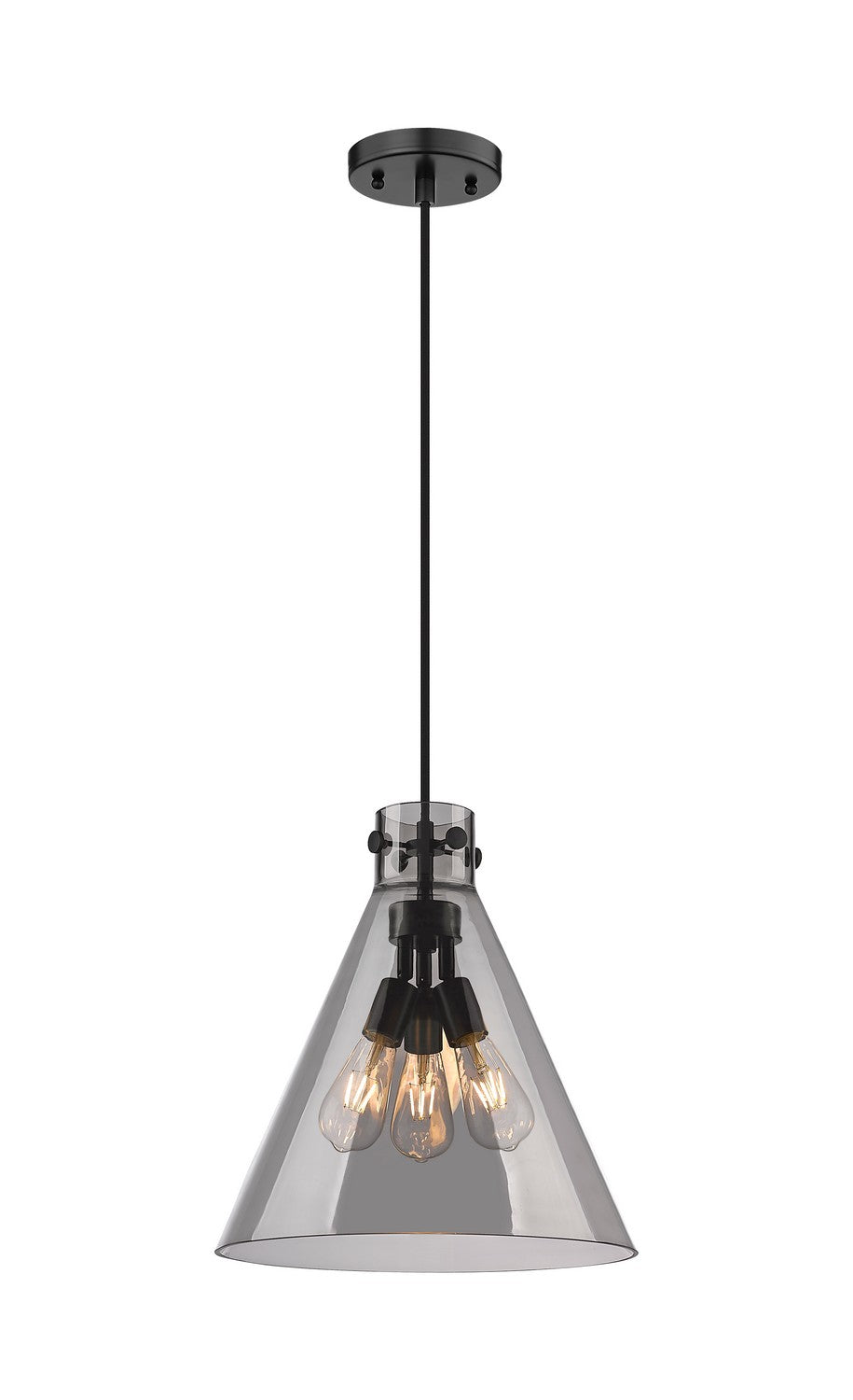 Innovations - 410-3PL-BK-G411-16SM - Three Light Pendant - Downtown Urban - Matte Black