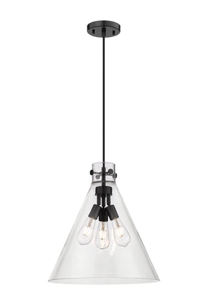 Innovations - 410-3PL-BK-G411-18CL - Three Light Pendant - Downtown Urban - Matte Black