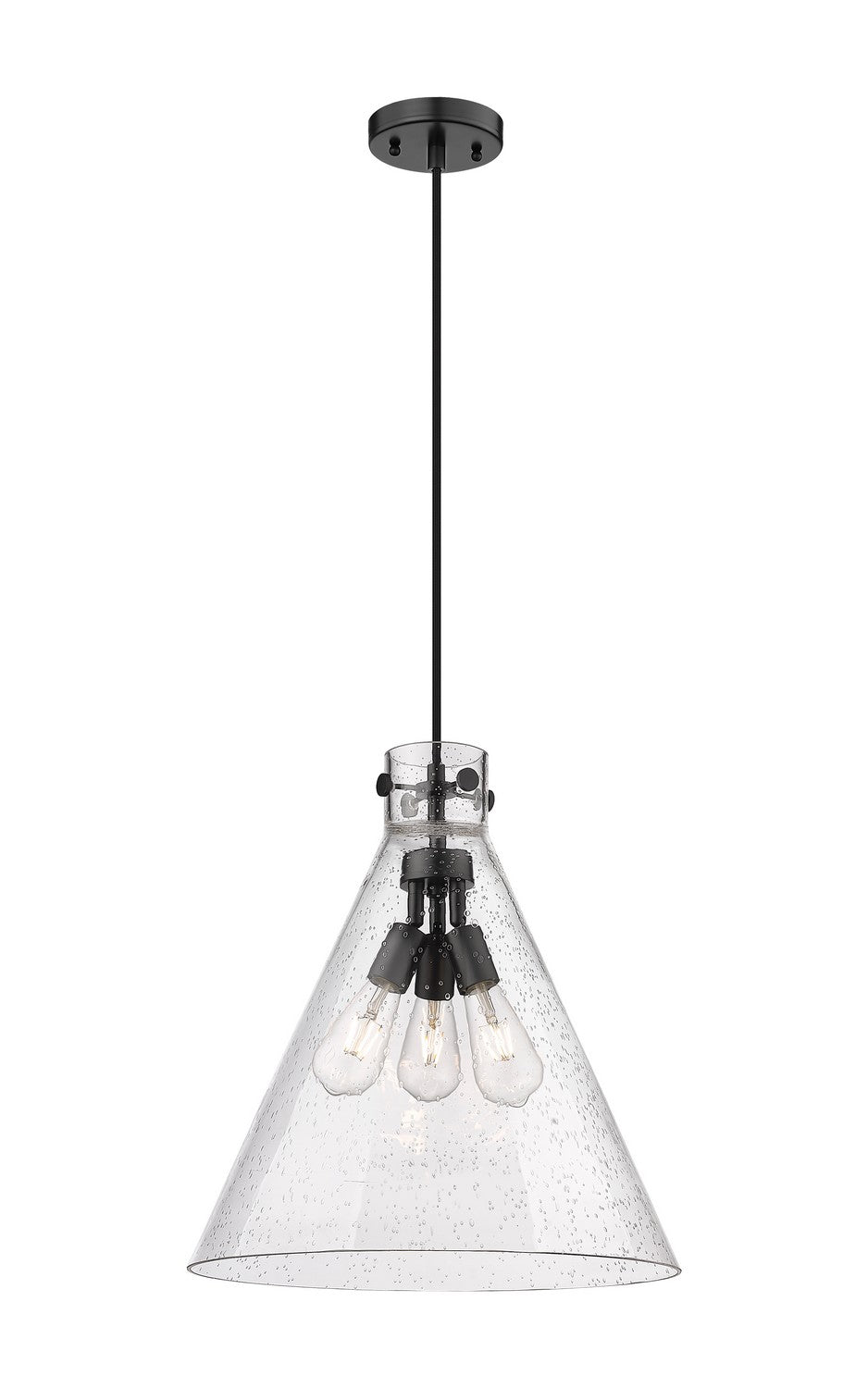 Innovations - 410-3PL-BK-G411-18SDY - Three Light Pendant - Downtown Urban - Matte Black