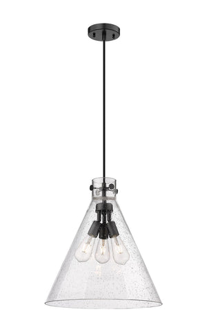 Innovations - 410-3PL-BK-G411-18SDY - Three Light Pendant - Downtown Urban - Matte Black