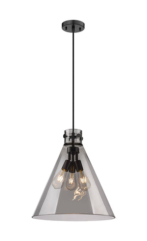 Innovations - 410-3PL-BK-G411-18SM - Three Light Pendant - Downtown Urban - Matte Black