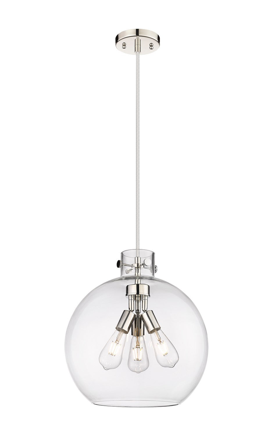 Innovations - 410-3PL-PN-G410-16CL - Three Light Pendant - Downtown Urban - Polished Nickel