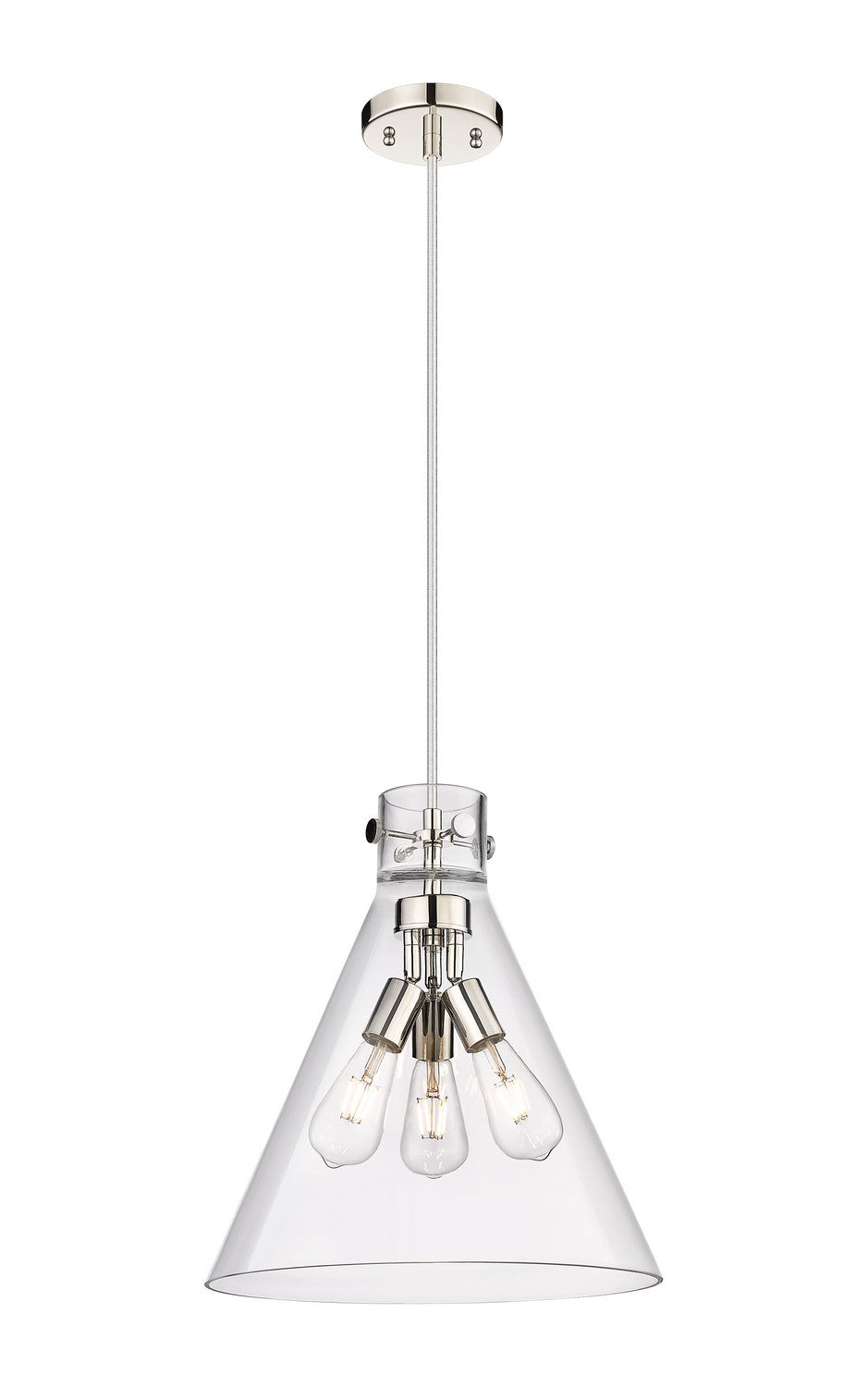 Innovations - 410-3PL-PN-G411-16CL - Three Light Pendant - Downtown Urban - Polished Nickel