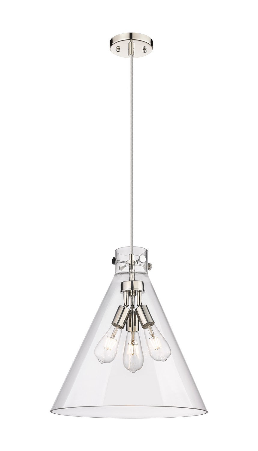 Innovations - 410-3PL-PN-G411-18CL - Three Light Pendant - Downtown Urban - Polished Nickel