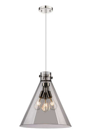 Innovations - 410-3PL-PN-G411-18SM - Three Light Pendant - Downtown Urban - Polished Nickel