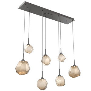 Hammerton Studio - PLB0039-07-GP-B-C01-L1 - LED Linear Pendant - Gem - Graphite