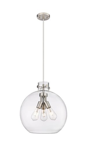 Innovations - 410-3PL-SN-G410-16CL - Three Light Pendant - Downtown Urban - Satin Nickel