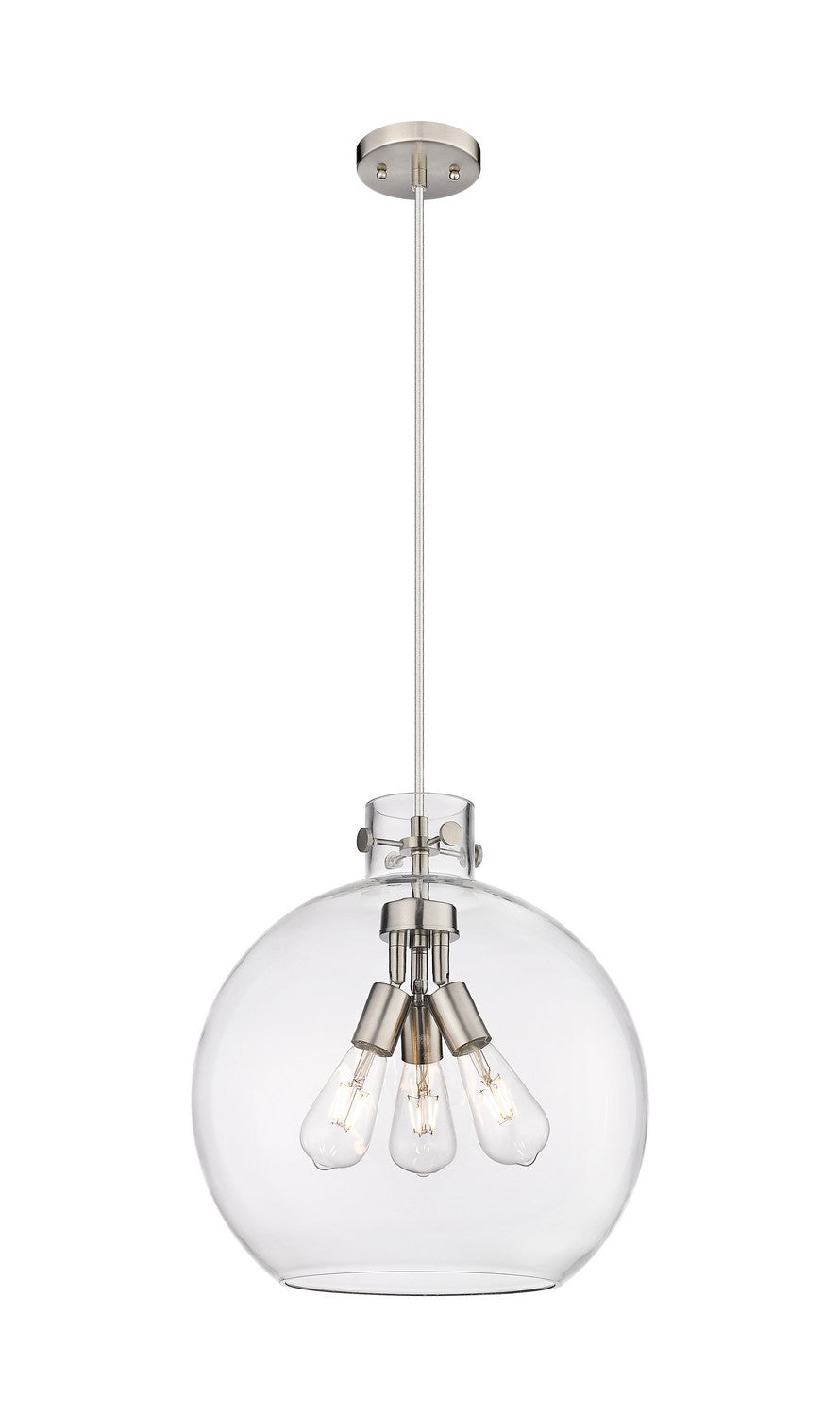 Innovations - 410-3PL-SN-G410-16CL - Three Light Pendant - Downtown Urban - Satin Nickel