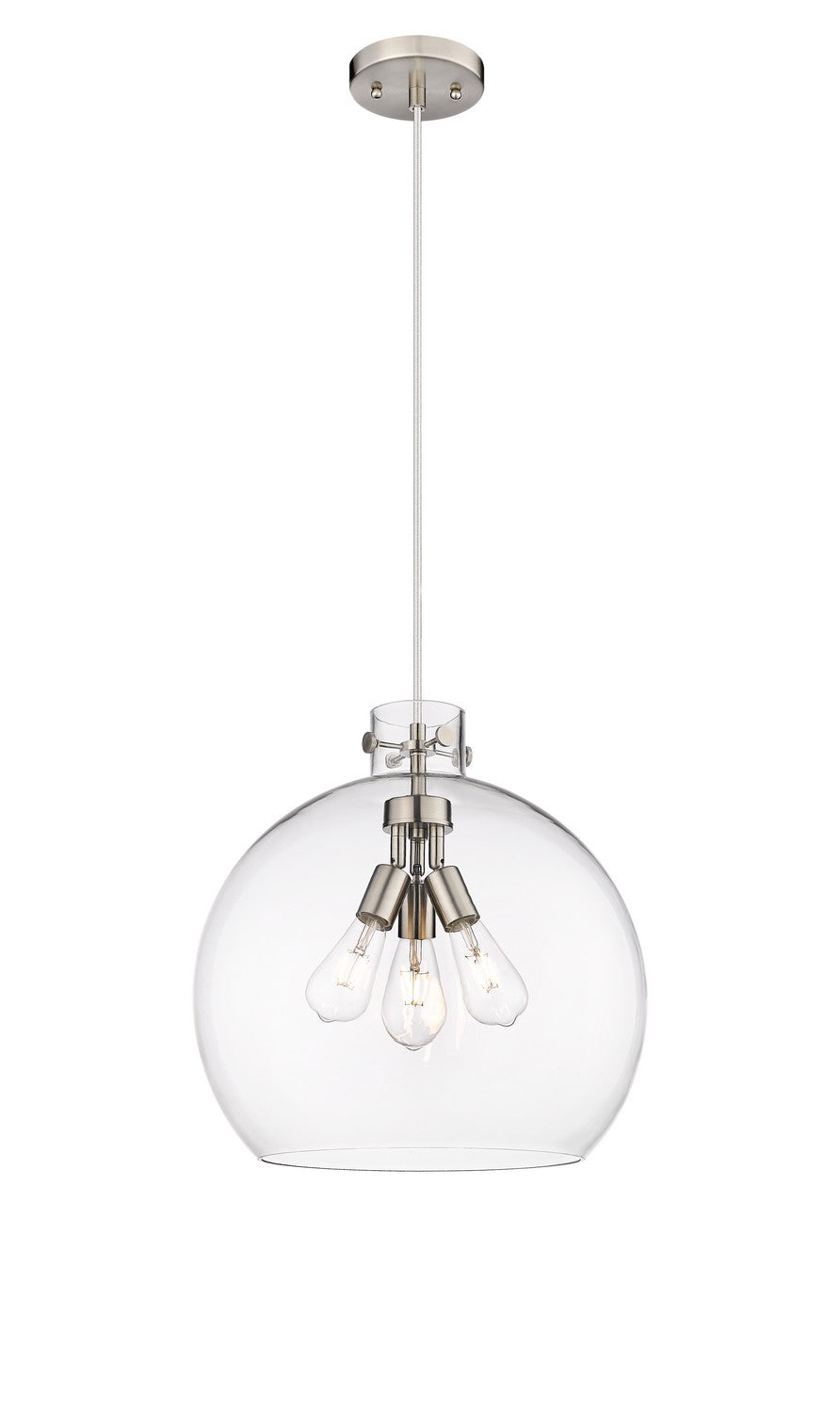 Innovations - 410-3PL-SN-G410-18CL - Three Light Pendant - Downtown Urban - Satin Nickel