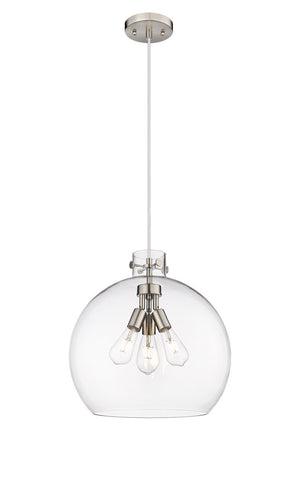 Innovations - 410-3PL-SN-G410-18CL - Three Light Pendant - Downtown Urban - Satin Nickel