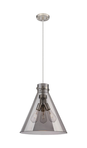 Innovations - 410-3PL-SN-G411-16SM - Three Light Pendant - Downtown Urban - Satin Nickel