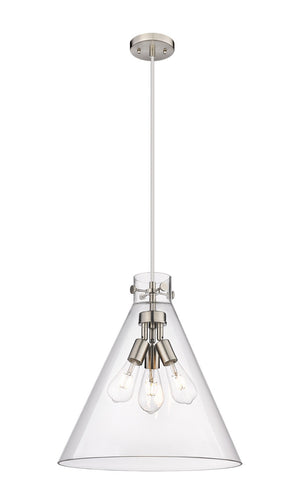 Innovations - 410-3PL-SN-G411-18CL - Three Light Pendant - Downtown Urban - Satin Nickel