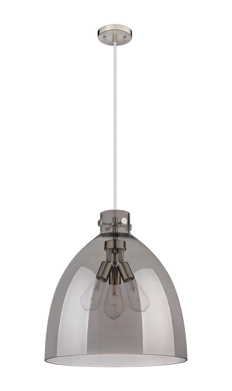 Innovations - 410-3PL-SN-G412-18SM - Three Light Pendant - Downtown Urban - Satin Nickel