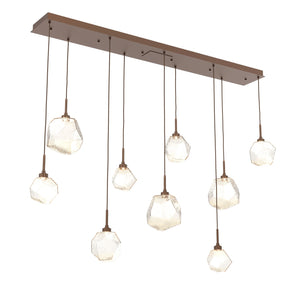 Hammerton Studio - PLB0039-09-BB-A-C01-L1 - LED Linear Pendant - Gem - Burnished Bronze