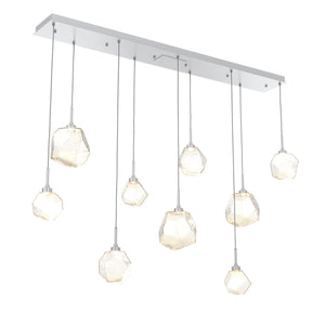 Hammerton Studio - PLB0039-09-CS-A-C01-L1 - LED Linear Pendant - Gem - Classic Silver