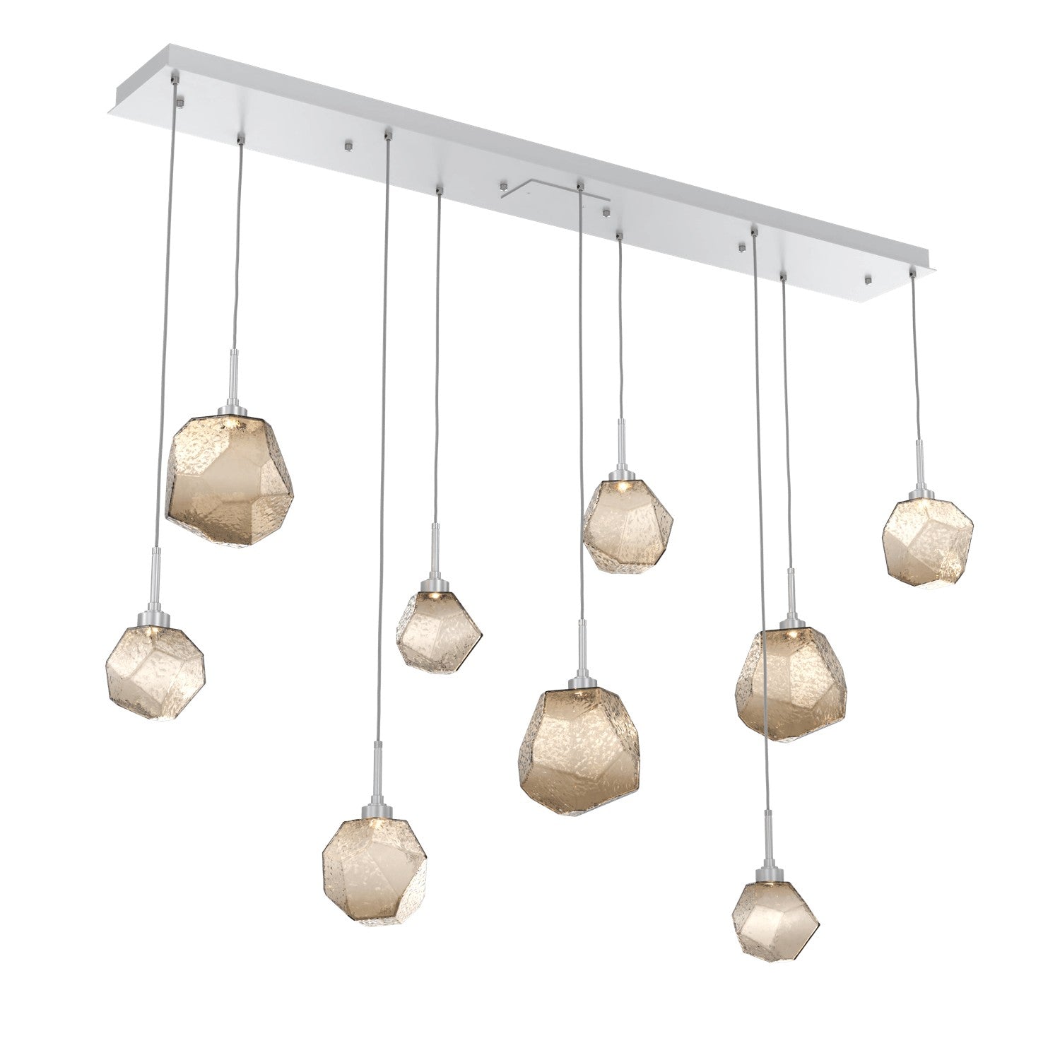 Hammerton Studio - PLB0039-09-CS-B-C01-L1 - LED Linear Pendant - Gem - Classic Silver