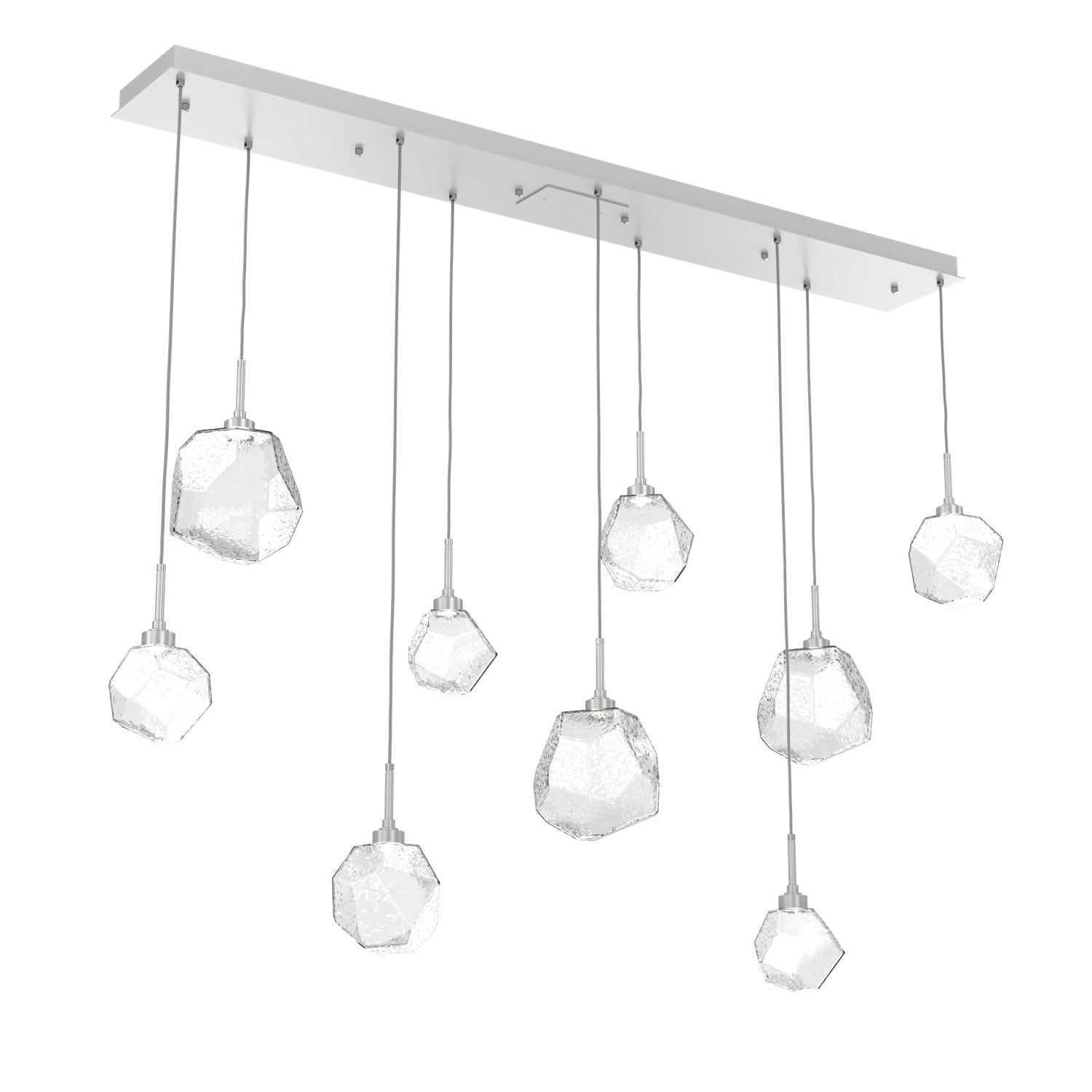 Hammerton Studio - PLB0039-09-CS-C-C01-L1 - LED Linear Pendant - Gem - Classic Silver