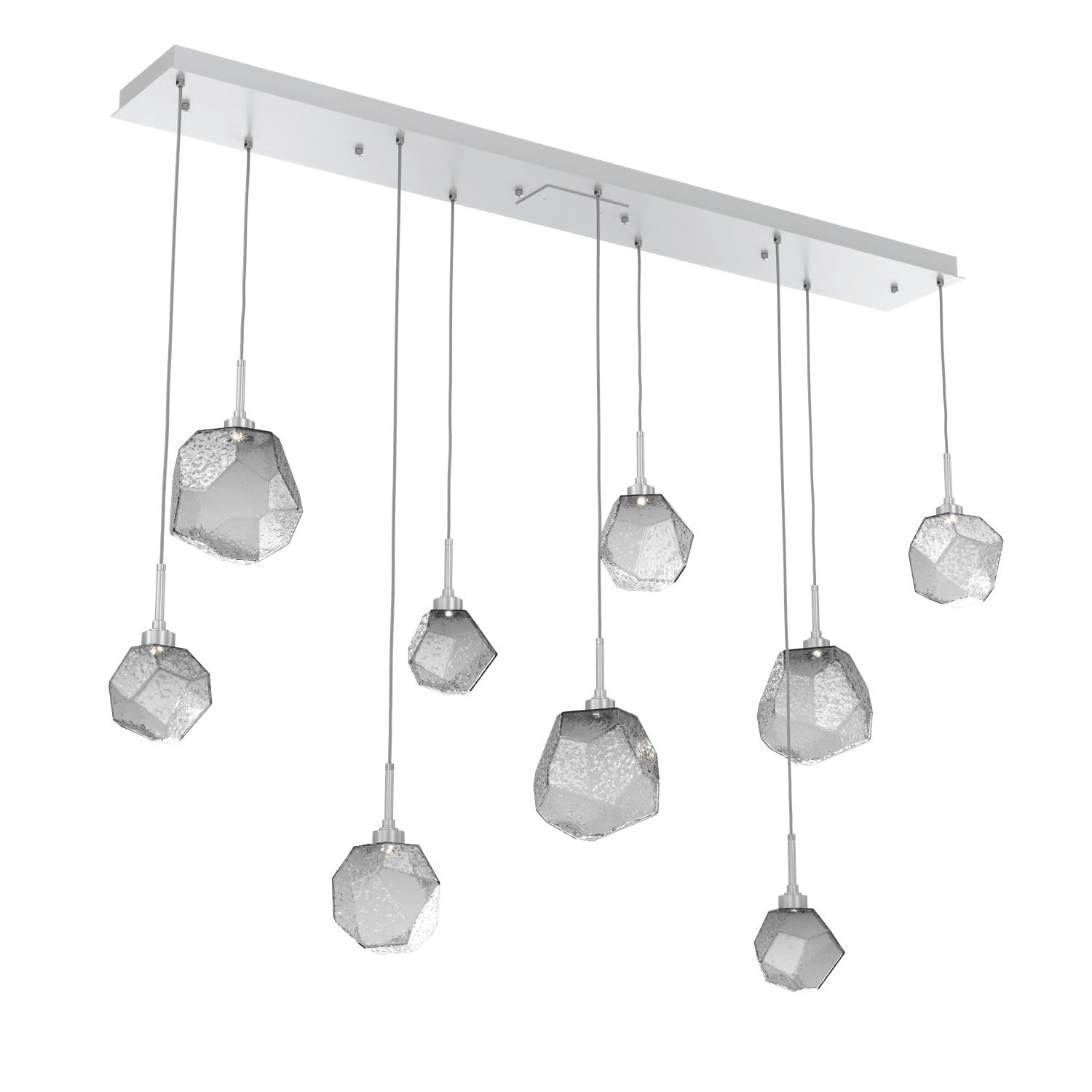 Hammerton Studio - PLB0039-09-CS-S-C01-L1 - LED Linear Pendant - Gem - Classic Silver