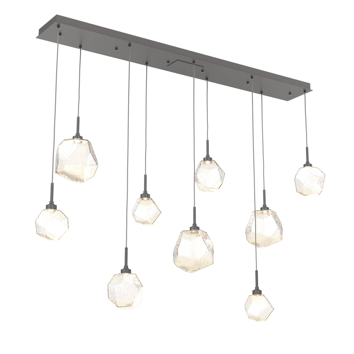 Hammerton Studio - PLB0039-09-GP-A-C01-L1 - LED Linear Pendant - Gem - Graphite