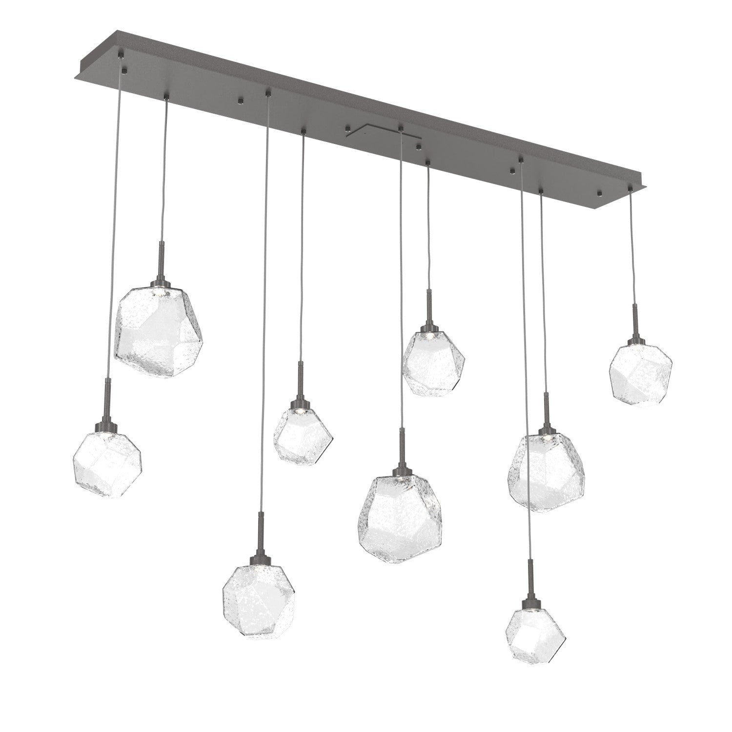 Hammerton Studio - PLB0039-09-GP-C-C01-L1 - LED Linear Pendant - Gem - Graphite