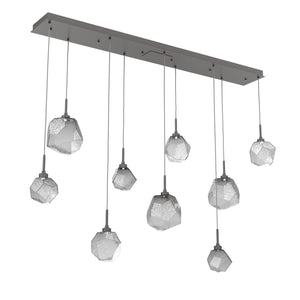 Hammerton Studio - PLB0039-09-GP-S-C01-L1 - LED Linear Pendant - Gem - Graphite