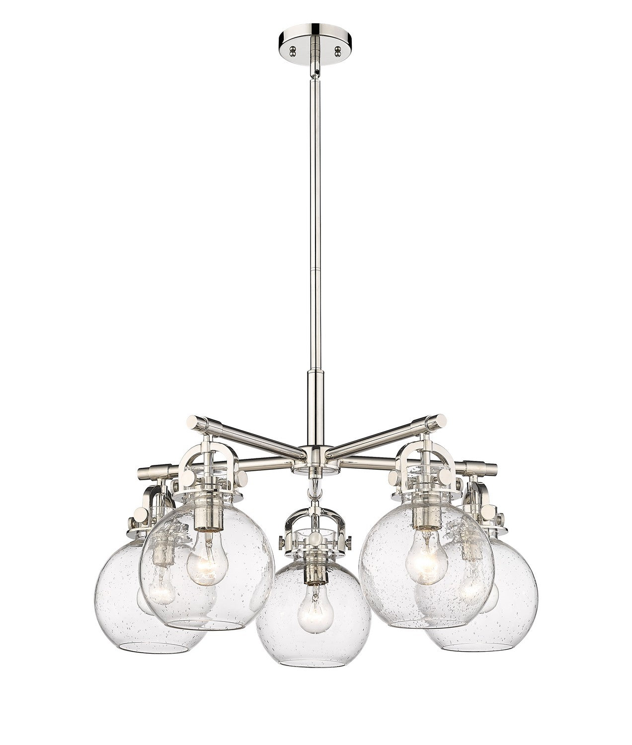 Innovations - 410-5CR-PN-G410-7SDY - Five Light Chandelier - Downtown Urban - Polished Nickel