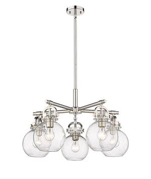 Innovations - 410-5CR-PN-G410-7SDY - Five Light Chandelier - Downtown Urban - Polished Nickel