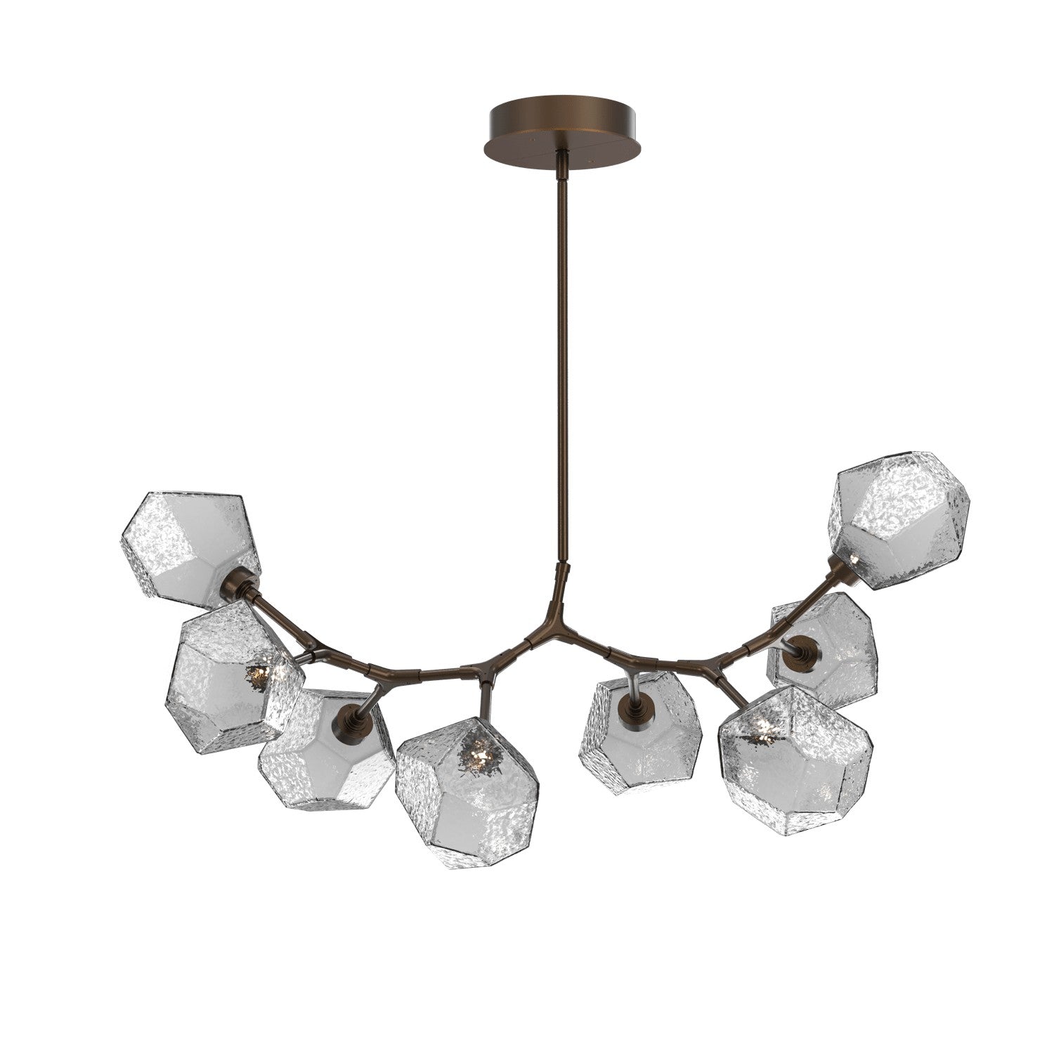 Hammerton Studio - PLB0039-BB-FB-S-001-L3-RTS - LED Branch - Gem - Flat Bronze