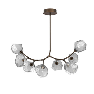 Hammerton Studio - PLB0039-BB-FB-S-001-L3-RTS - LED Branch - Gem - Flat Bronze