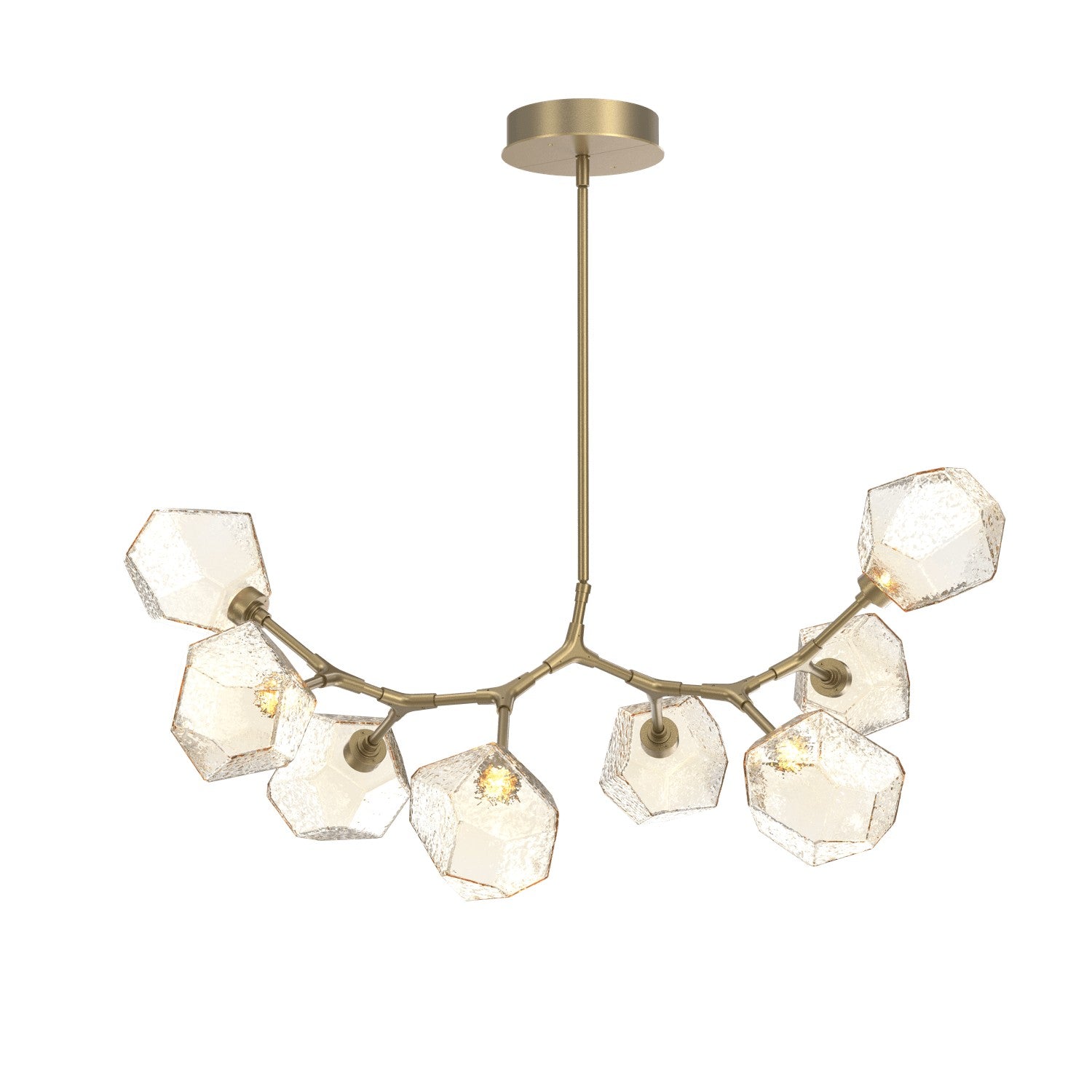 Hammerton Studio - PLB0039-BB-GB-A-001-L3-RTS - LED Branch - Gem - Gilded Brass