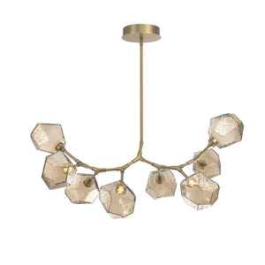 Hammerton Studio - PLB0039-BB-GB-B-001-L3-RTS - LED Branch - Gem - Gilded Brass