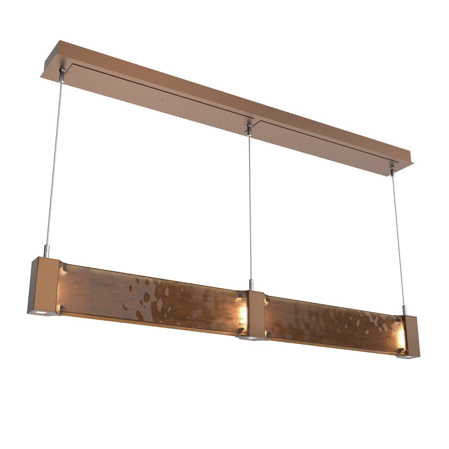 Hammerton Studio - PLB0042-47-BB-BG-CA1-L3 - LED Linear Suspension - Parallel - Burnished Bronze