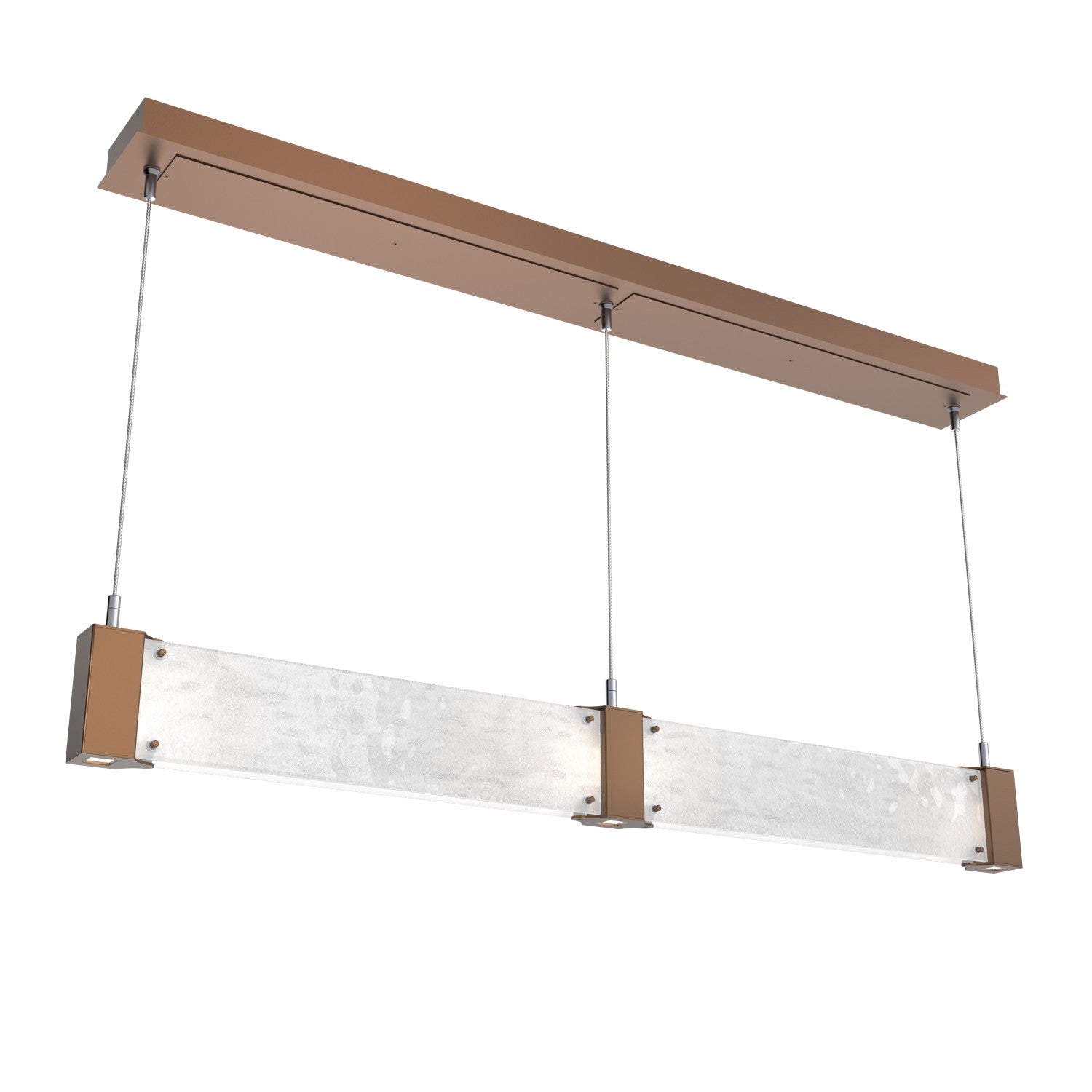 Hammerton Studio - PLB0042-47-BB-CG-CA1-L1 - LED Linear Suspension - Parallel - Burnished Bronze