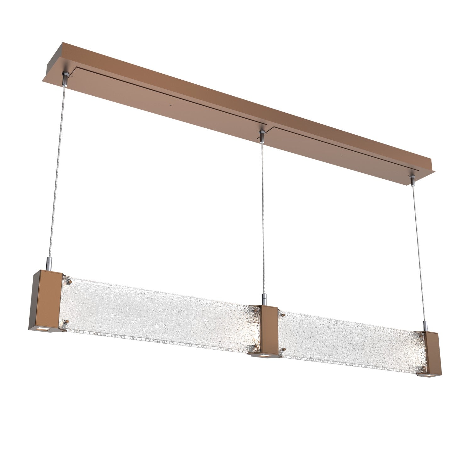 Hammerton Studio - PLB0042-47-BB-CR-CA1-L1 - LED Linear Suspension - Parallel - Burnished Bronze