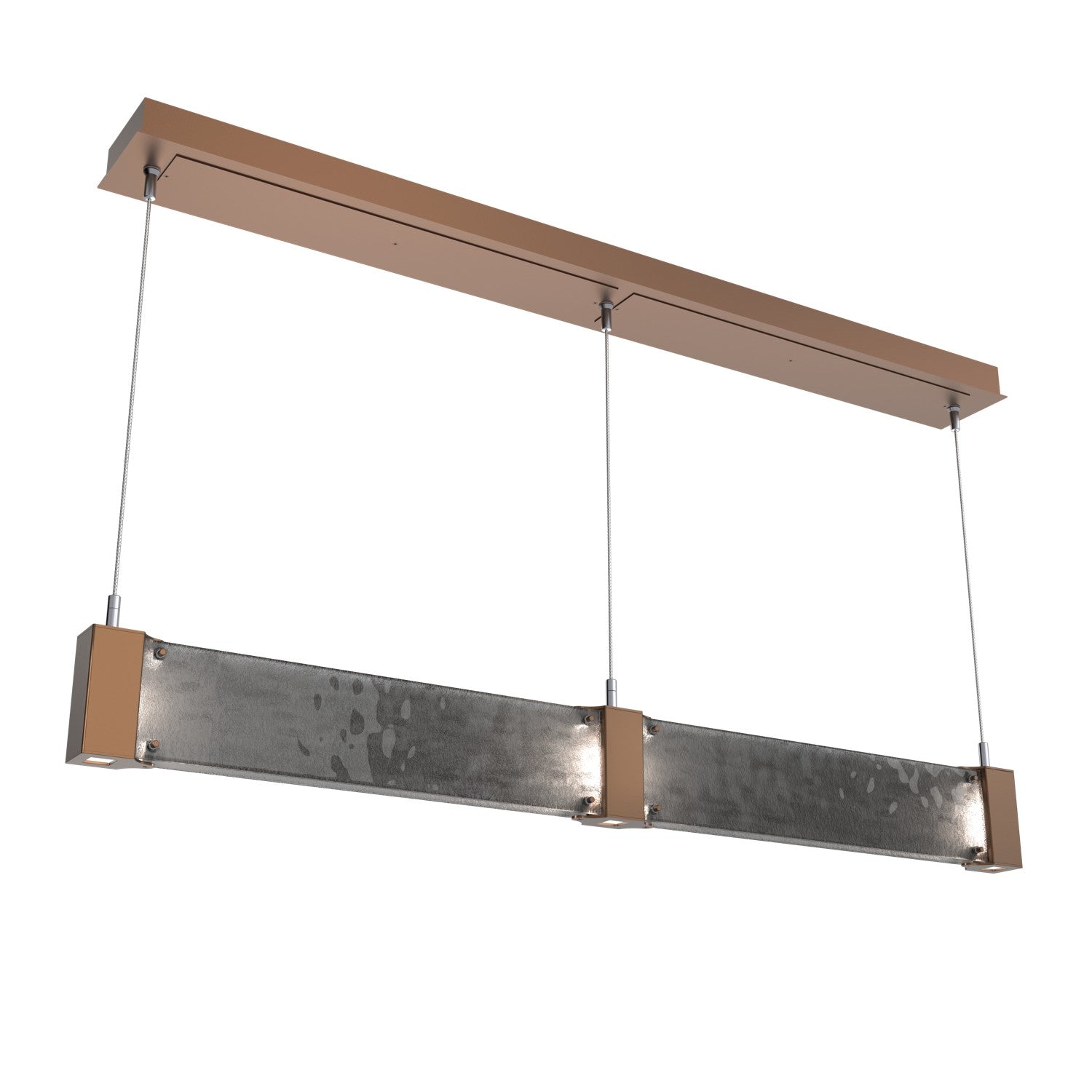 Hammerton Studio - PLB0042-47-BB-SG-CA1-L1 - LED Linear Suspension - Parallel - Burnished Bronze