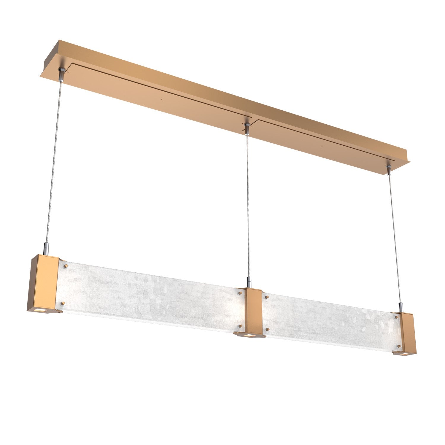 Hammerton Studio - PLB0042-47-NB-CG-CA1-L1 - LED Linear Suspension - Parallel - Novel Brass