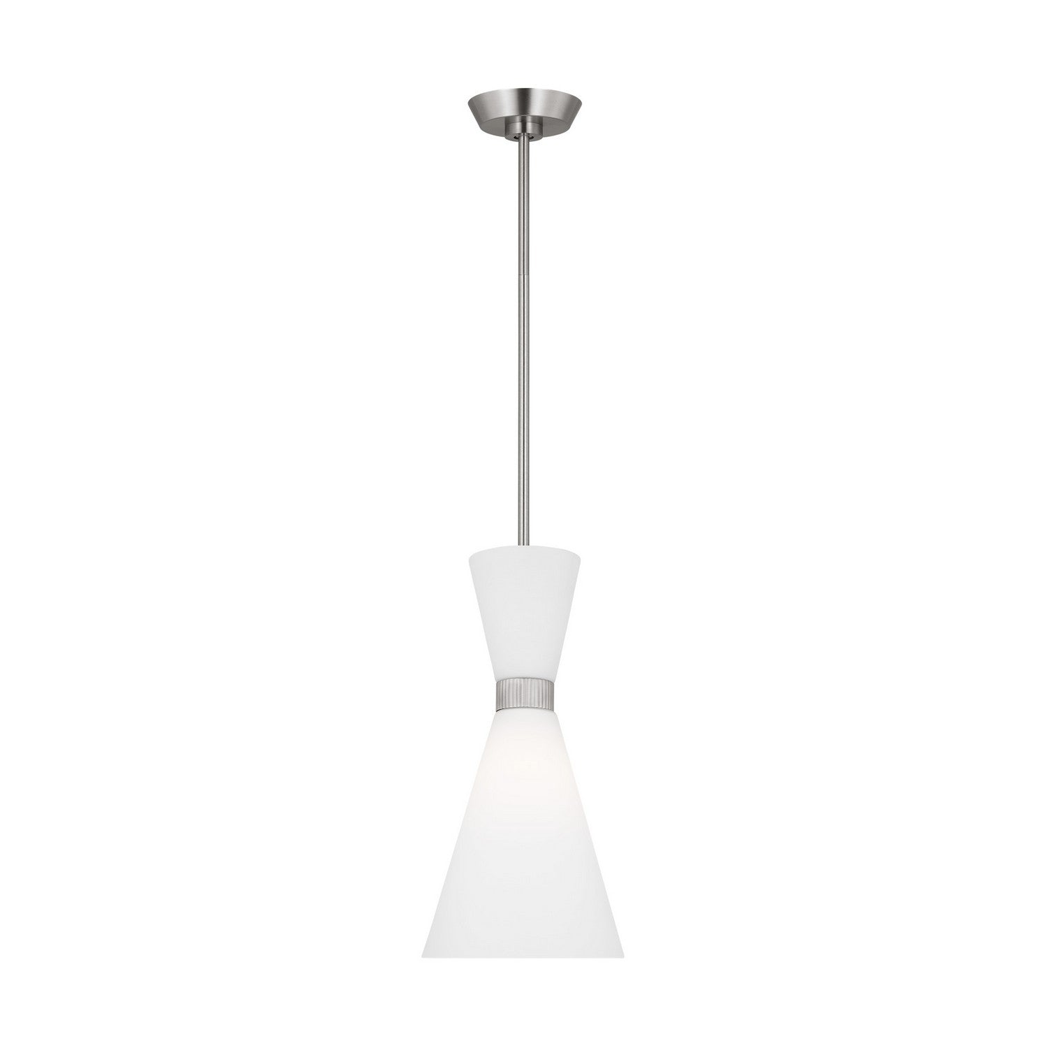 Visual Comfort Studio - DJP1101BS - One Light Pendant - Belcarra - Brushed Steel