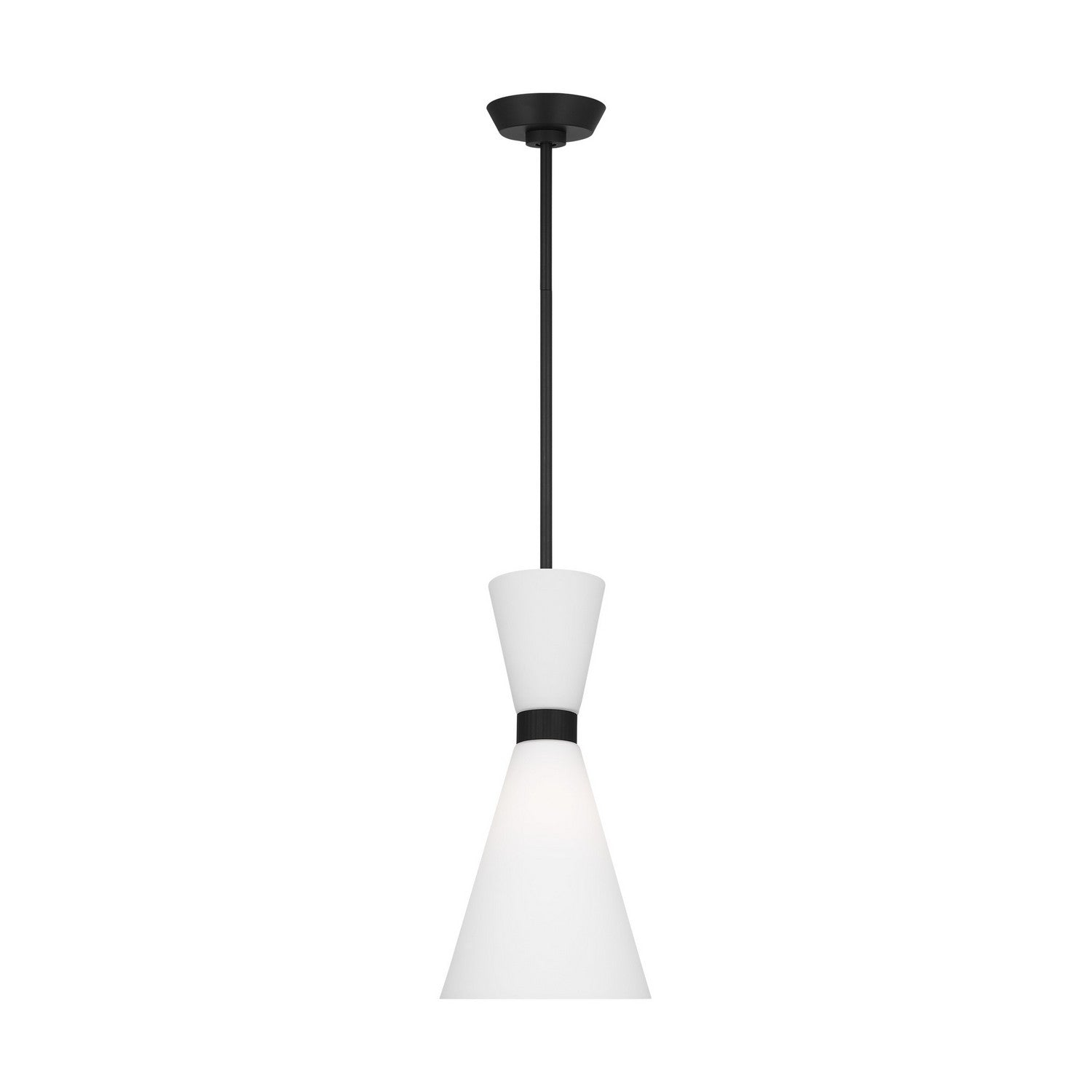 Visual Comfort Studio - DJP1101MBK - One Light Pendant - Belcarra - Midnight Black