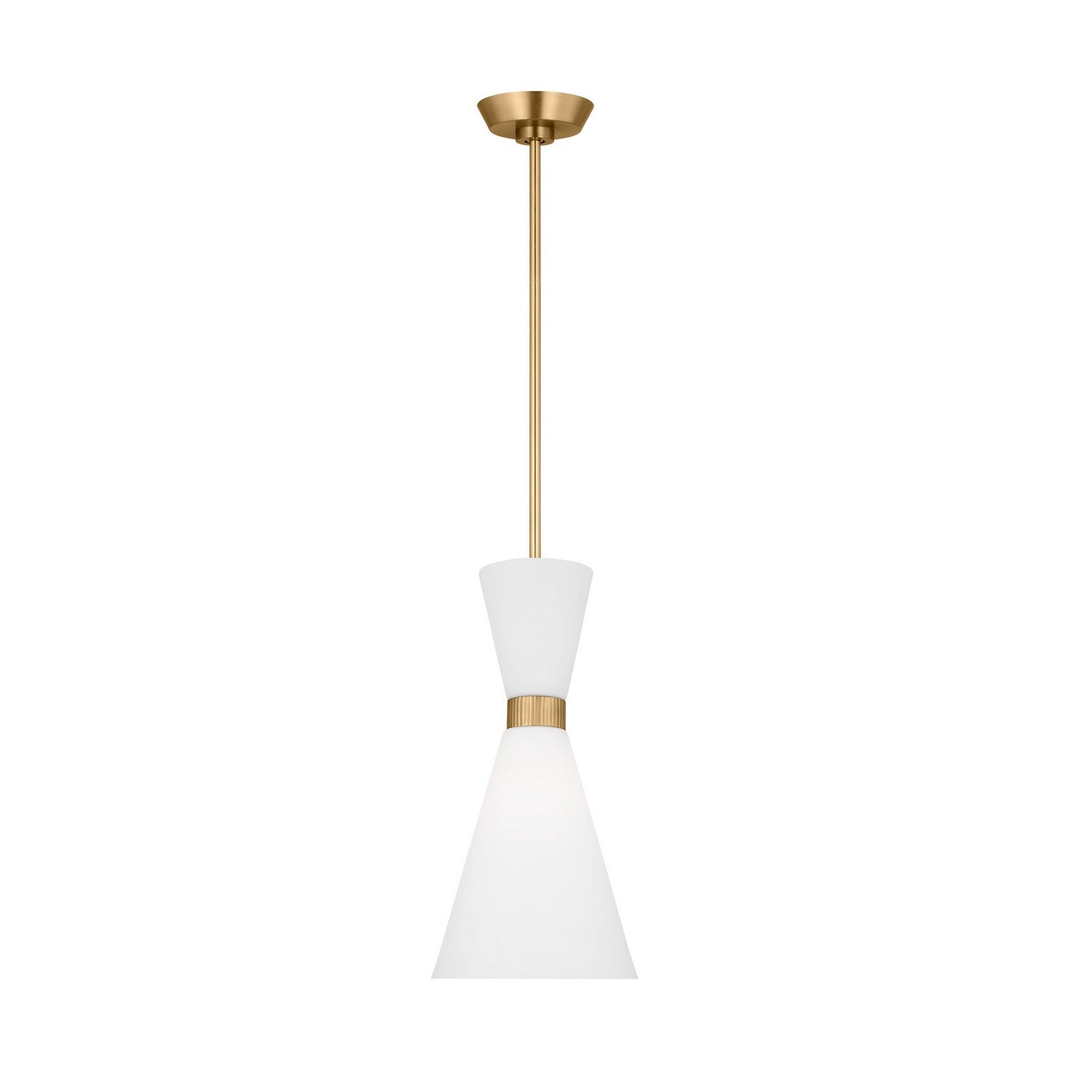 Visual Comfort Studio - DJP1101SB - One Light Pendant - Belcarra - Satin Brass