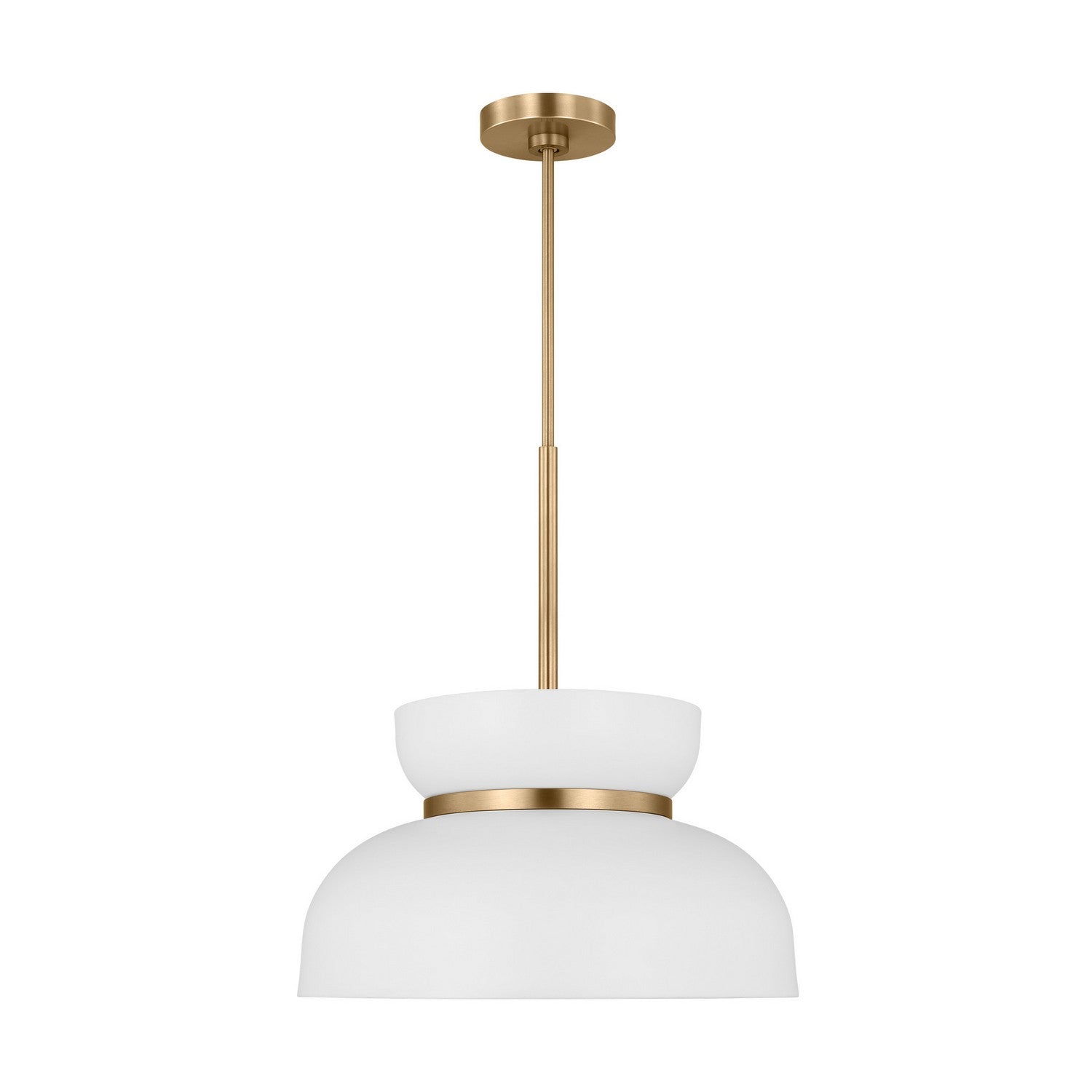 Visual Comfort Studio - DJP1111SBMWT - One Light Pendant - Pemberton - Matte White