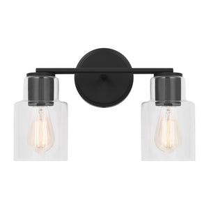 Visual Comfort Studio - DJV1002MBK - Two Light Bath - Sayward - Midnight Black