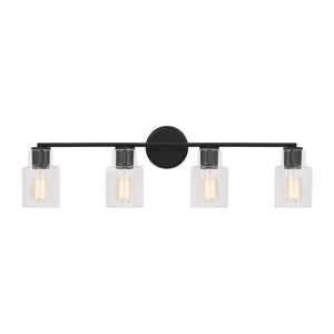 Visual Comfort Studio - DJV1004MBK - Four Light Bath - Sayward - Midnight Black