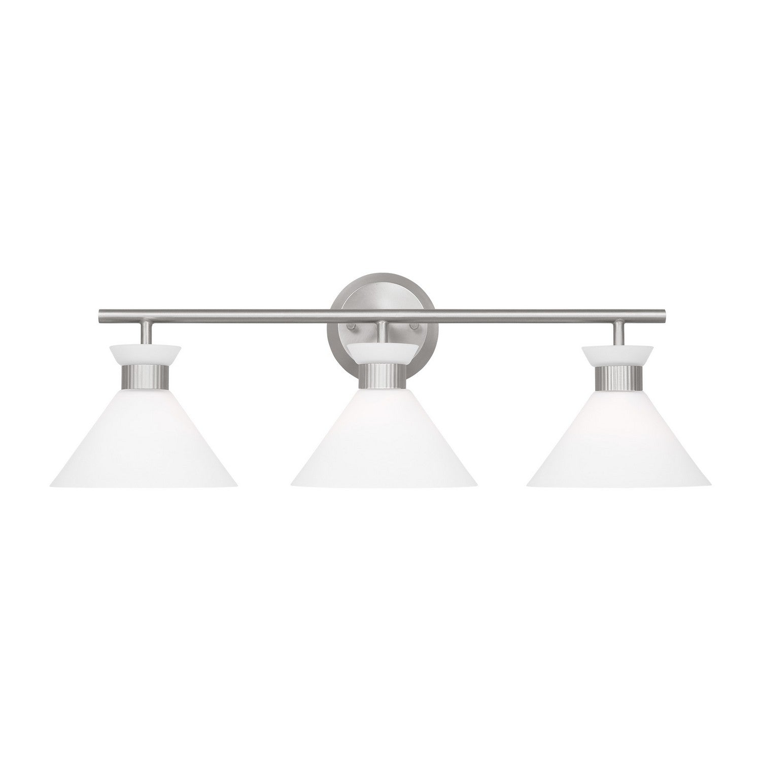 Visual Comfort Studio - DJV1013BS - Three Light Bath - Belcarra - Brushed Steel