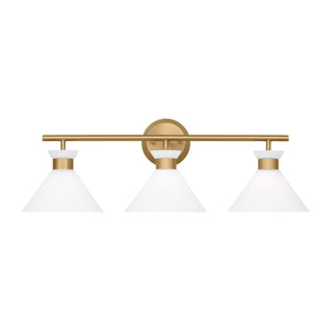 Visual Comfort Studio - DJV1013SB - Three Light Bath - Belcarra - Satin Brass