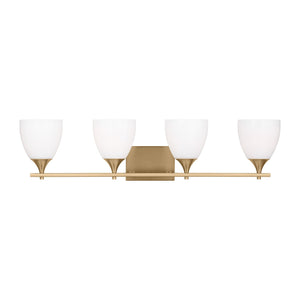 Visual Comfort Studio - DJV1024SB - Four Light Bath - Toffino - Satin Brass