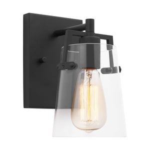 Visual Comfort Studio - DJV1031MBK - One Light Wall Sconce - Crofton - Midnight Black