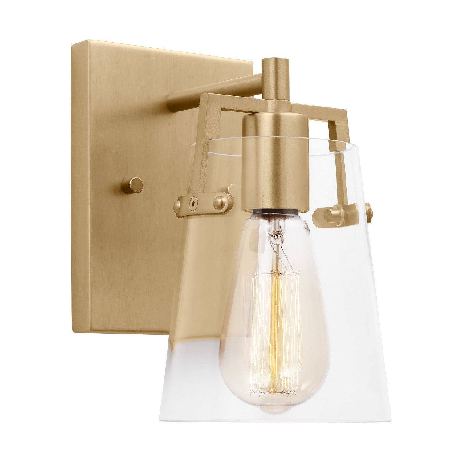 Visual Comfort Studio - DJV1031SB - One Light Wall Sconce - Crofton - Satin Brass